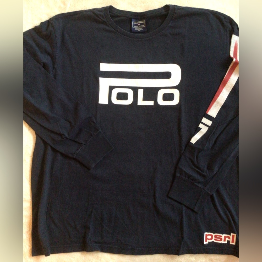 Polo Spirt Ralph Lauren Skiing Black Long Sleeve Tee